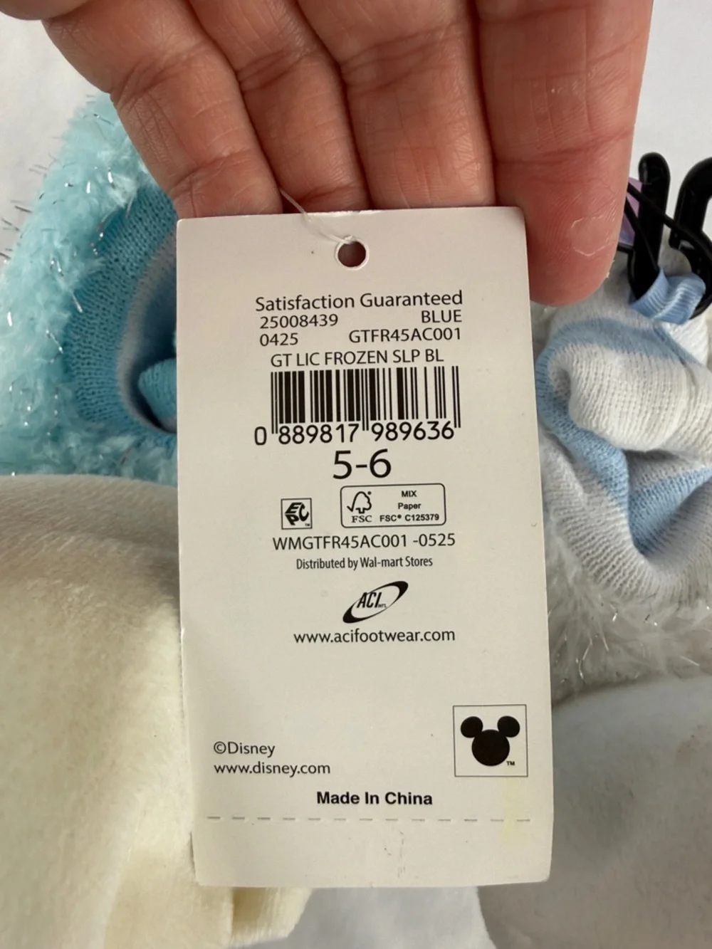 NWT Disney Frozen Sock Style Slippers